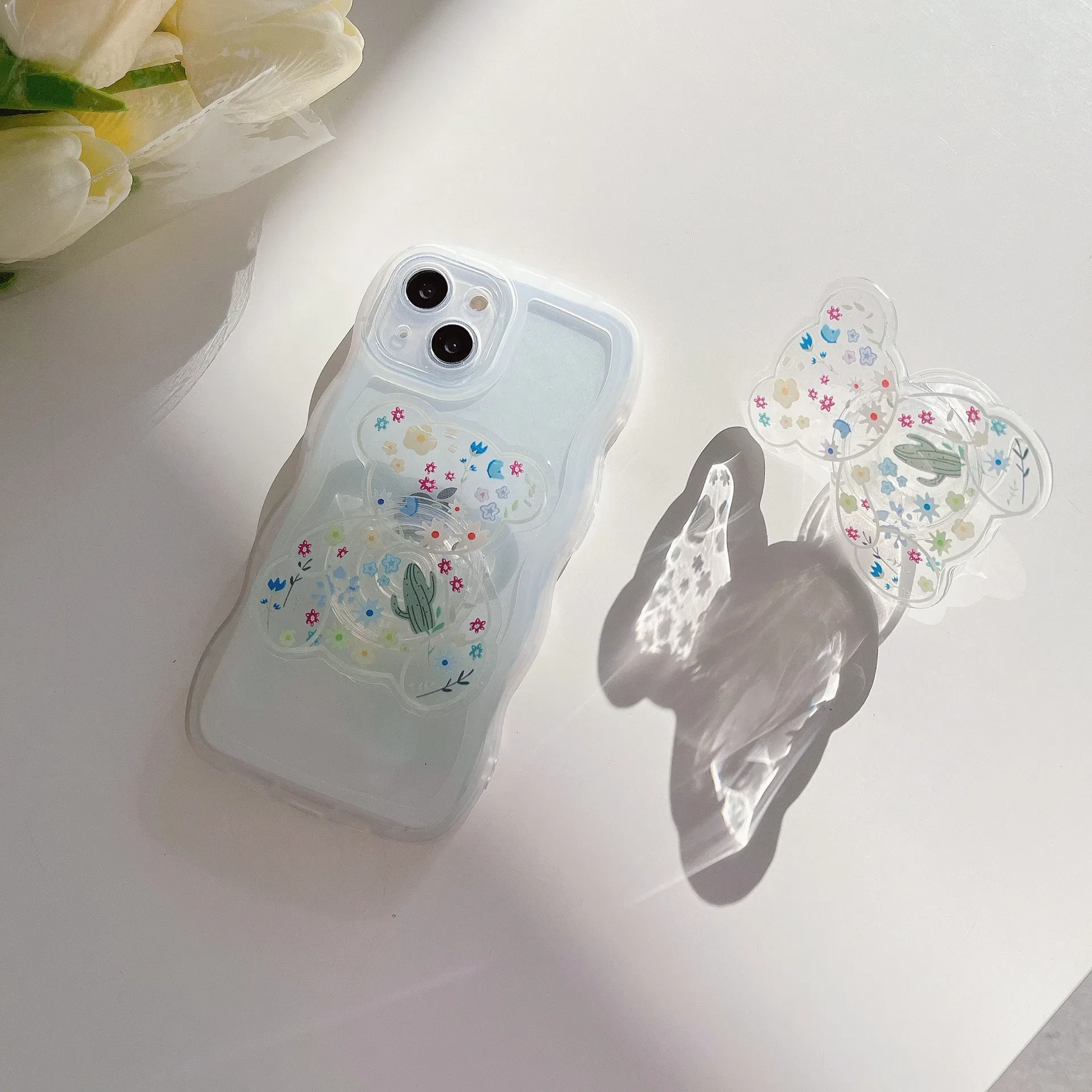 Desktop Bracket Cute Transparent Back