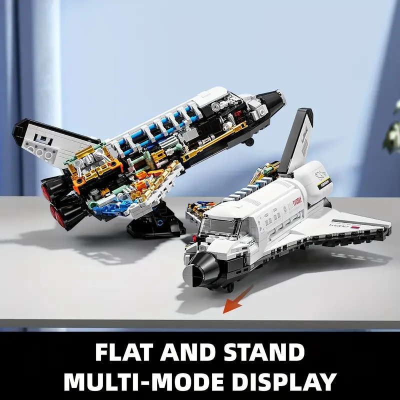 a Spaceship Model Building Set, Semi-Transparent Mechanical Airplane Model