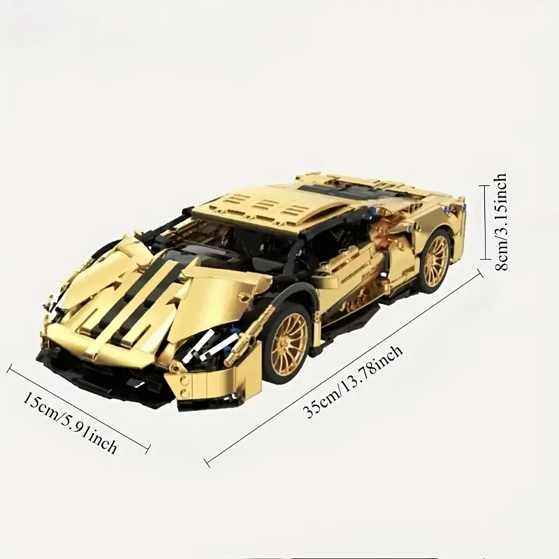 1309pcs Sports Car Building Kit for Adults and Teens