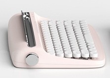 Tablet Phone Wireless Bluetooth External Keyboard Retro Typewriter