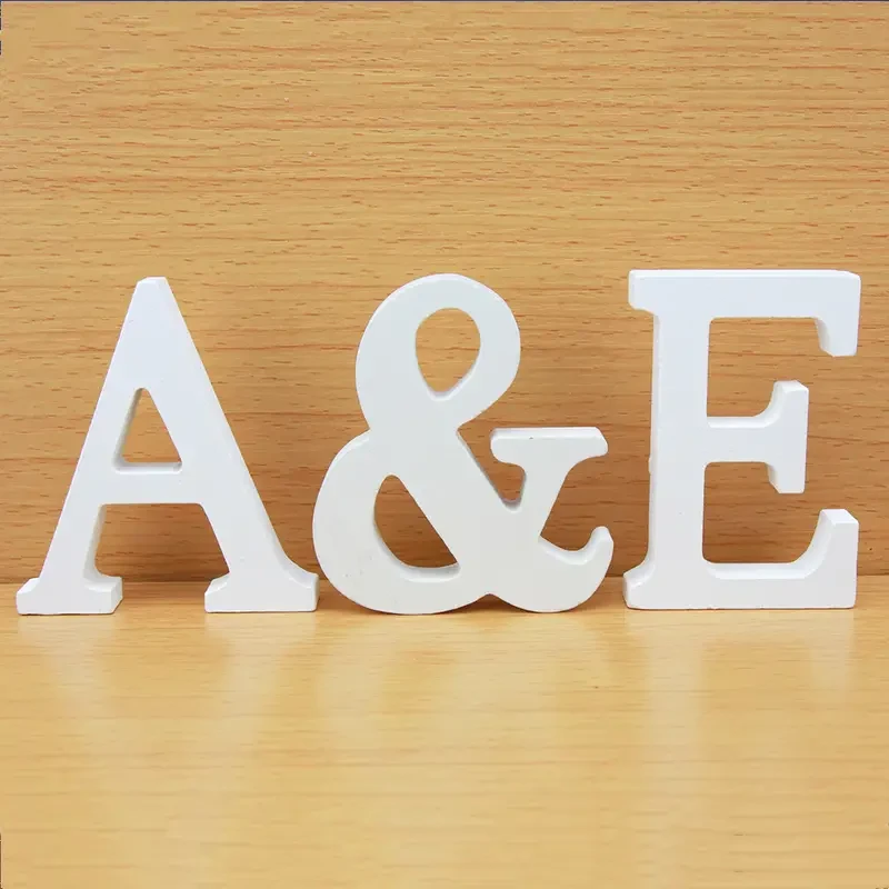 White Wooden Letters for Wall