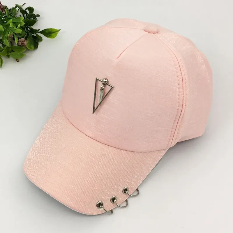 Unisex Fashion Sun Protection Cap - Trendy Sunshade Hat with Piercing Details