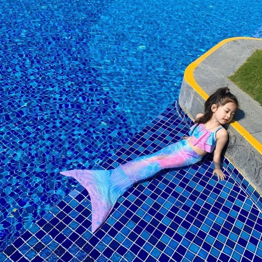 Children's Swimsuit Bikini Fish Tail Skirt
