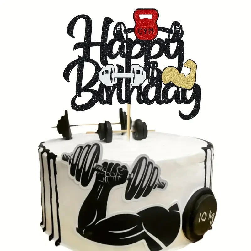 Barbell Cake Topper