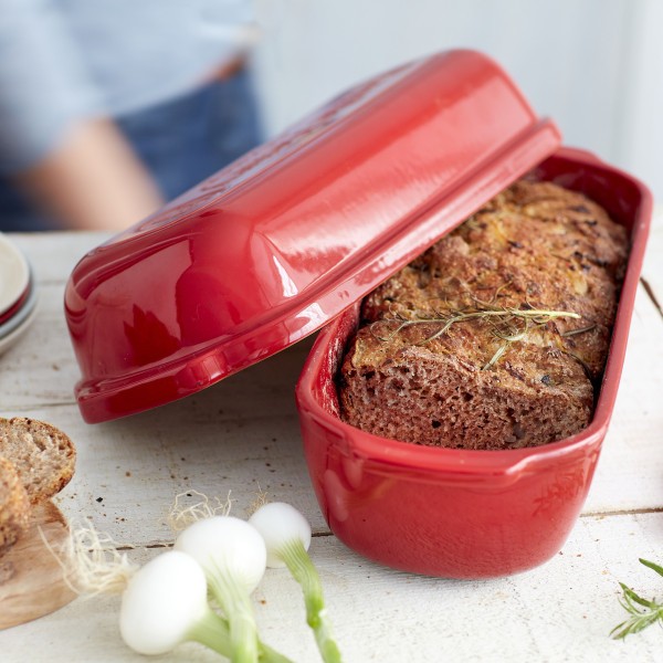 Large Bread Loaf Baker - Burgundy - Emile Henry