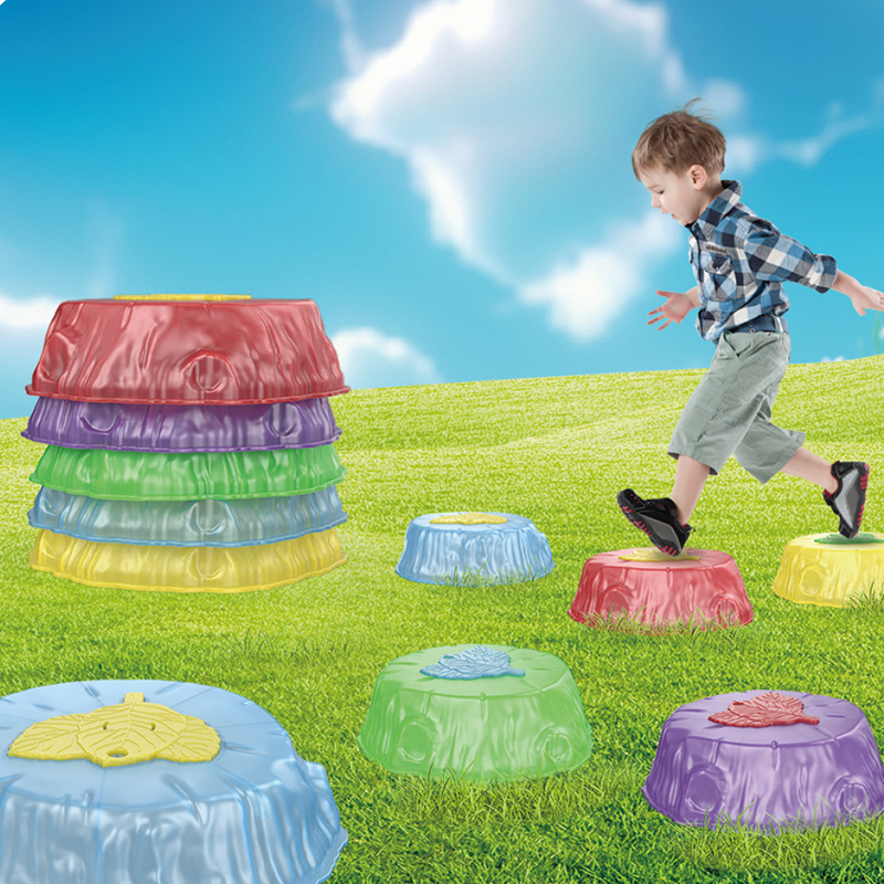 Kindergarten Indoor And Outdoor Sensory Training Balance Equipment Children's Foot Over Bridge Stone Sports Toys