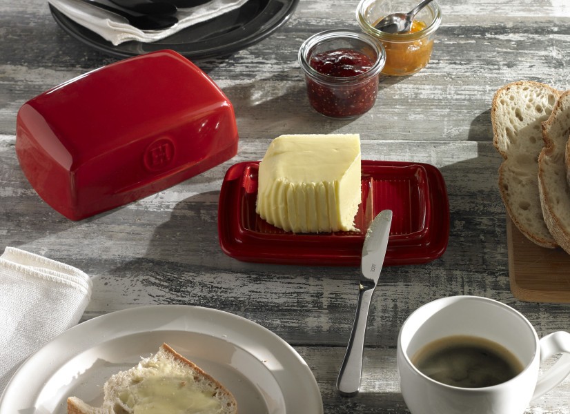 Butter Dish - Burgundy - Emile Henry