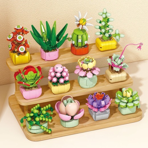 Succulent Small Particle Building Blocks Toy