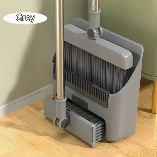 3-in-1 Foldable Broom and Dustpan Set