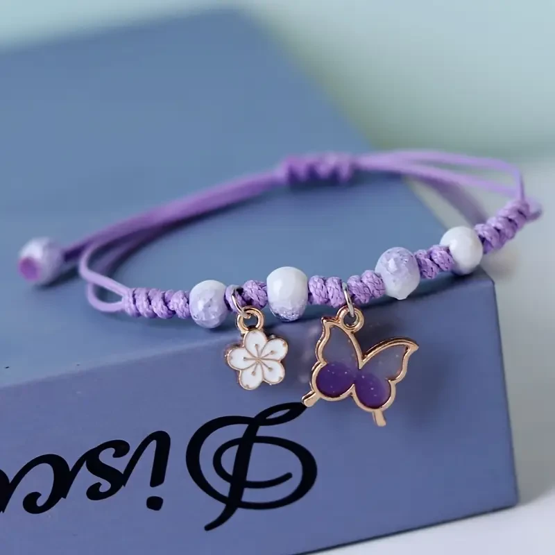 MANFANST Adjustable Handmade Braided Bracelet for Women: A Boho Chic Accessory with a Playful Twist