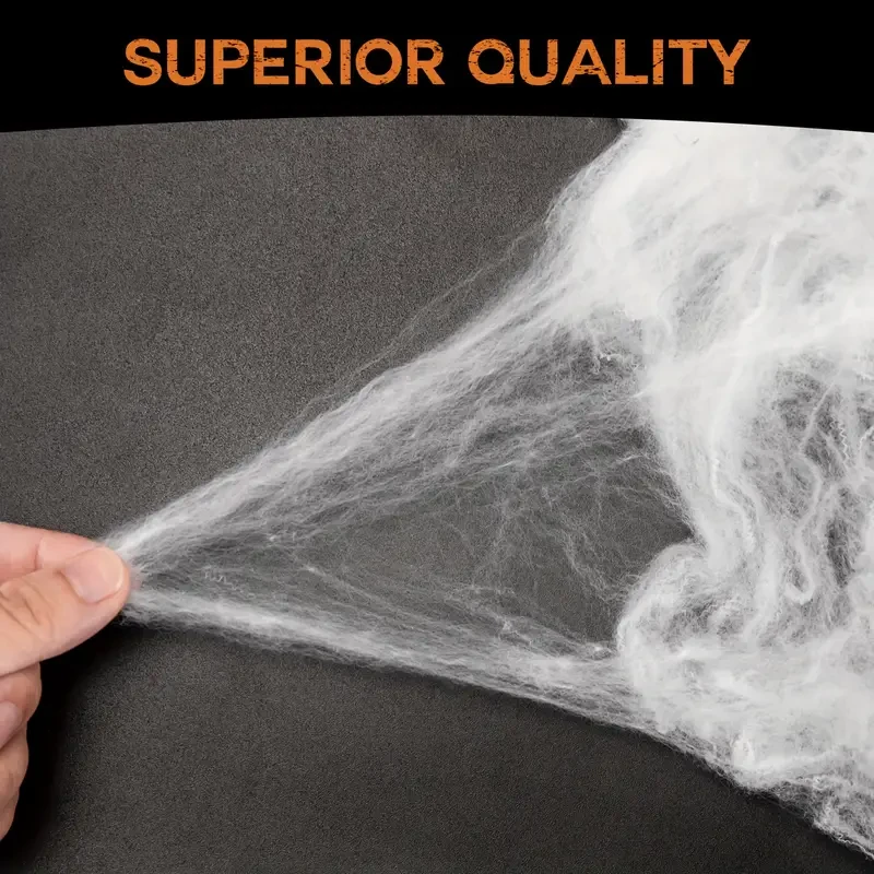 200 Soft Spider Webs Halloween Decorations Bonus With 10 Fake Spiders