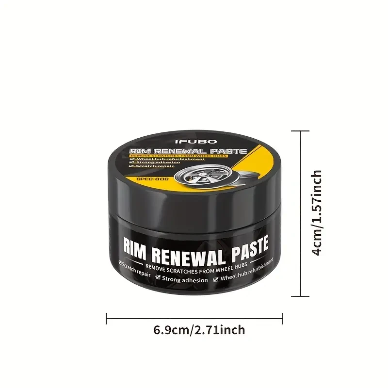 Car Wheel Rim Scratch Refurbishment Paste, Tire Rim Scratch Paint Repair Paste