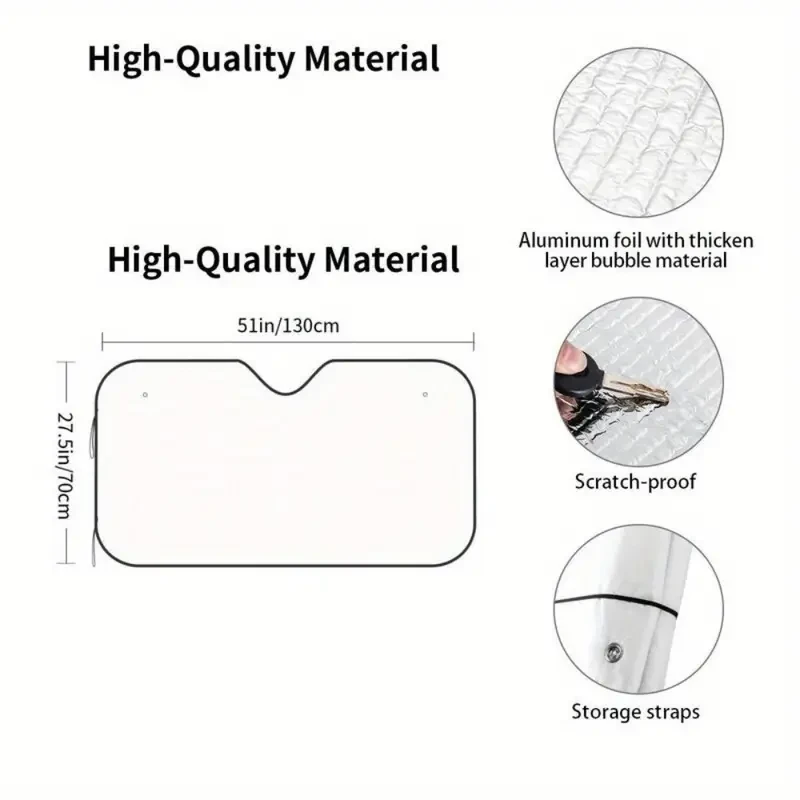 Red Eyes UV-Blocking Car Sun Shade