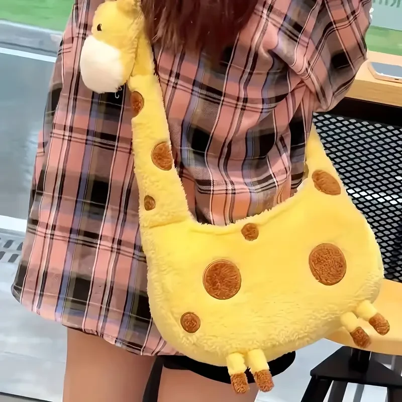 Adorable Yellow Plush Giraffe Backpack