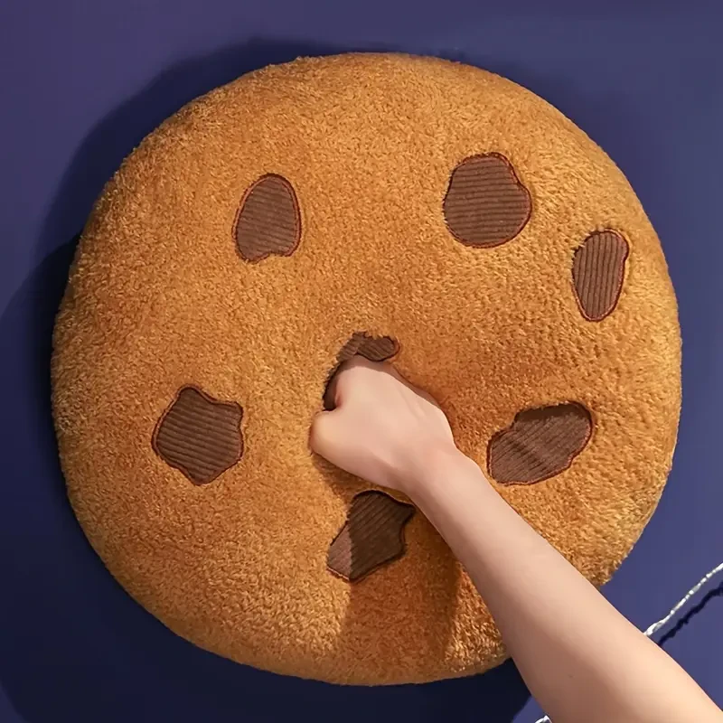 Chocolate Chip Cookie Plush Pillow 15.7"