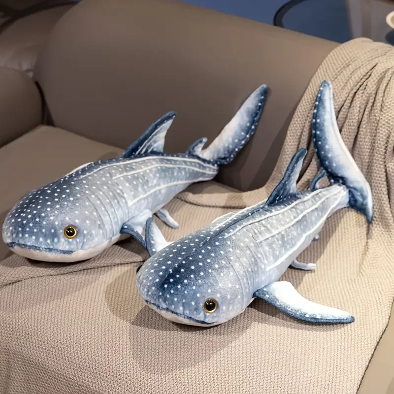 1pc Adorable Blue Whale Plush Toy