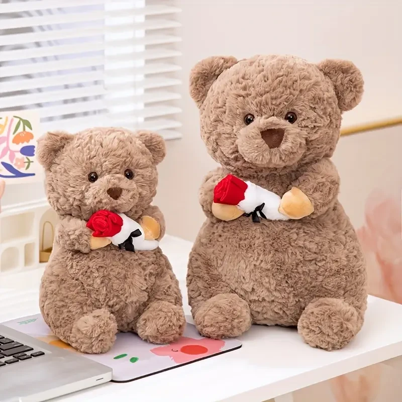 Cute Simulate Rose Teddy Bear