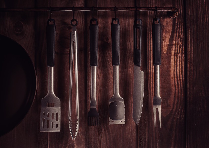 Churrasco Black Barbecue Meat Tong 45cm - Tramontina