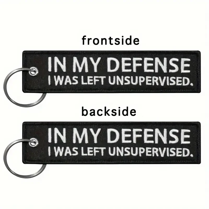 VOIKUKKA 'In My, I Was Left Unsupervised' Embroidered - Motorcycle & Car Accessory