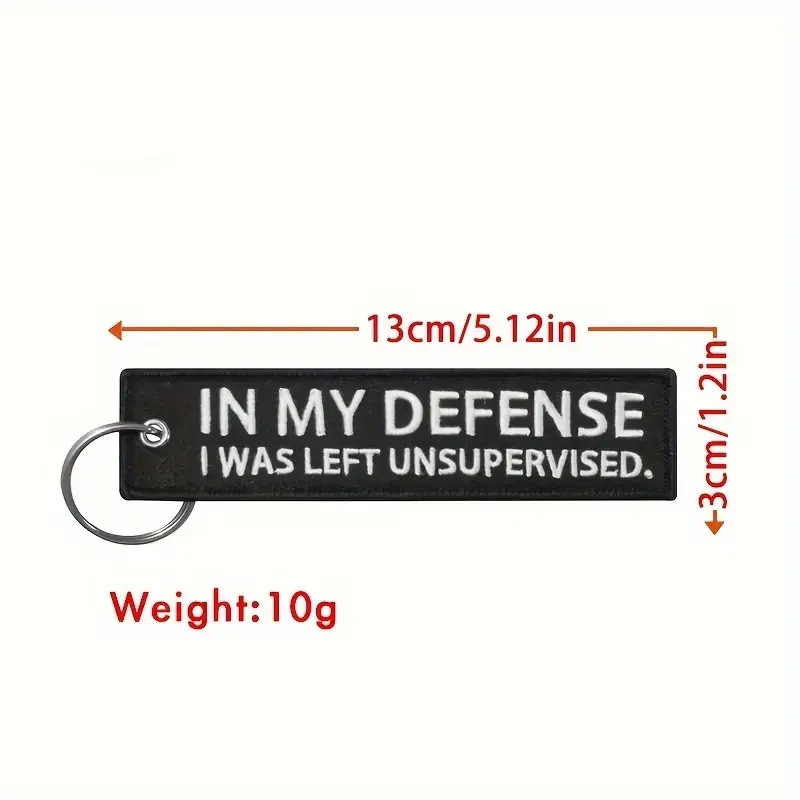 VOIKUKKA 'In My, I Was Left Unsupervised' Embroidered - Motorcycle & Car Accessory