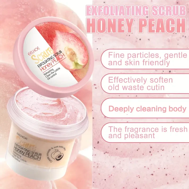 EEHOE Honey Peach Body Scrub Cream (3.53oz)