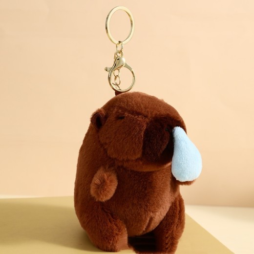 Creaking Capabala Capybara Pendant Plush Doll
