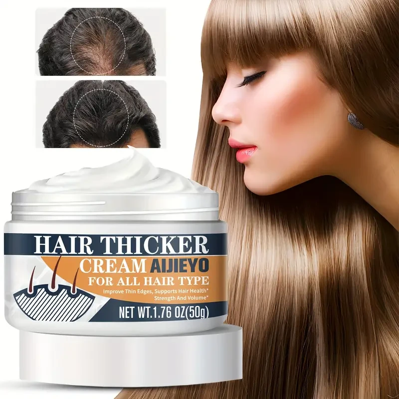 Hair Thicker Cream - Biotin & Vitamin-Enriched Hair Cream for Thicker, Longer, Fuller, Healthier Hair