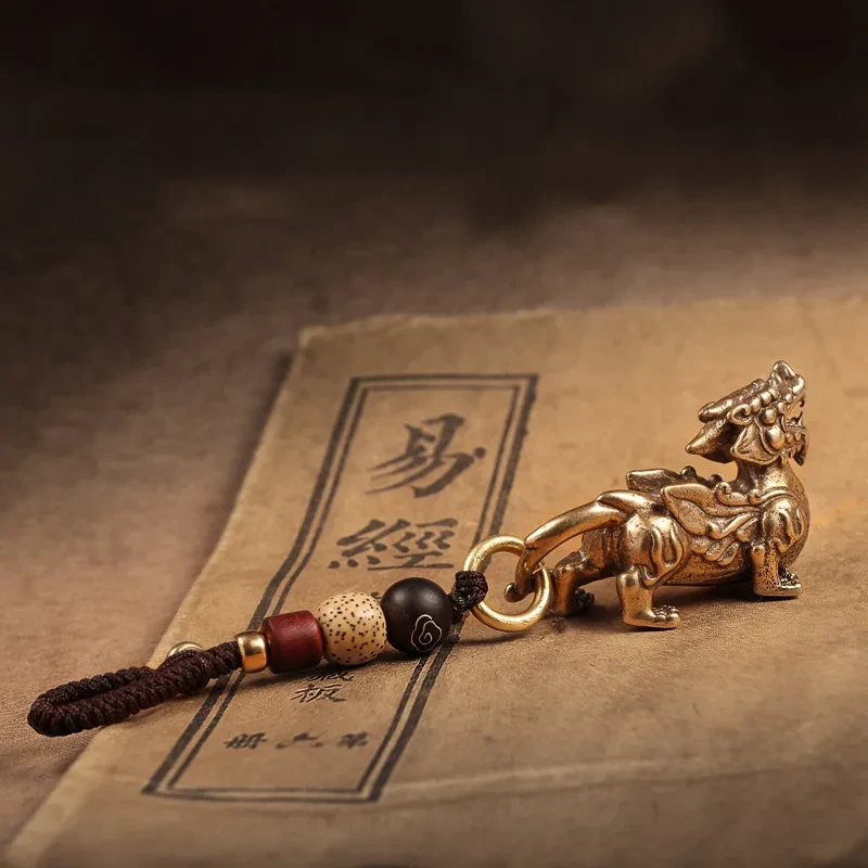 Brass Faucet Keychain Male Personality Creative Key Chain