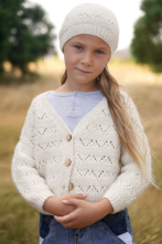 DB0099B - 🌿🇳🇿 Cardi & Hat | Hand Knitted