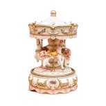 LMNB141 - Musical Horse Carousel | Light Pink