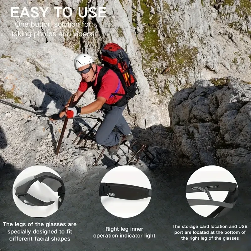 HD 1080P Video Smart Glasses  Capture Life in High Definition