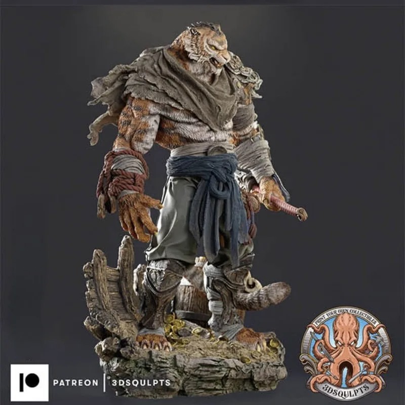 1/24 Scale Resin Tiger Warrior Fantasy Model Kit