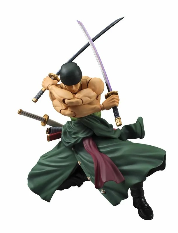 Anime One Piece 18cm BJD Roronoa Zoro Moveable Joints PVC Action Figure
