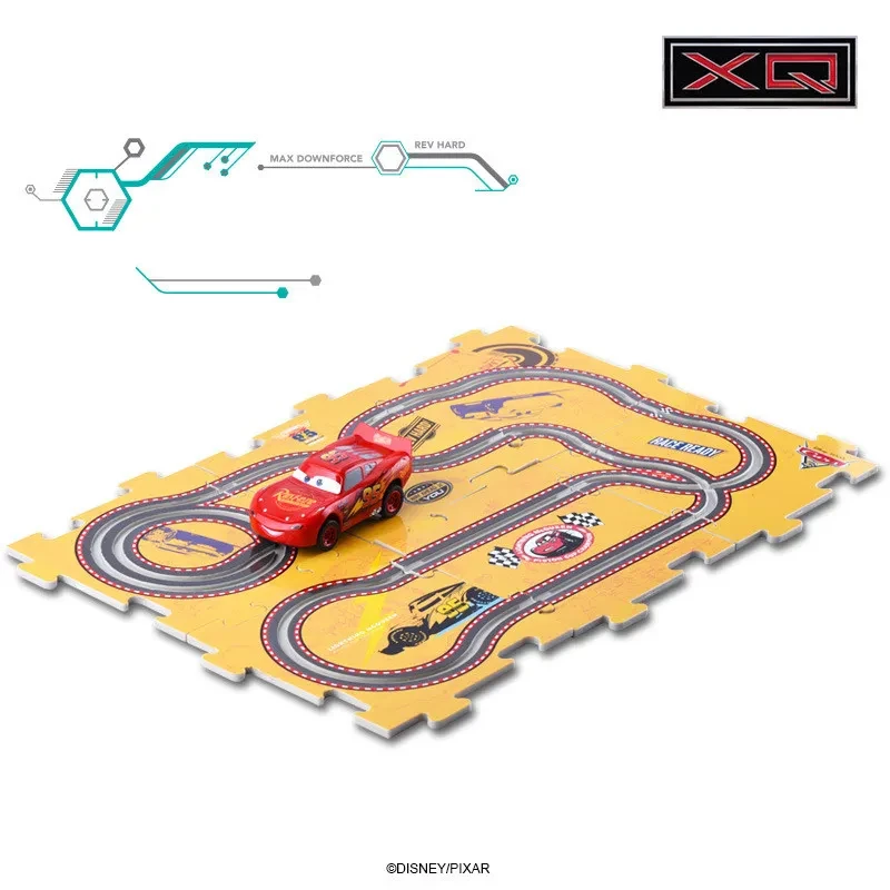 Electric puzzle track car toy