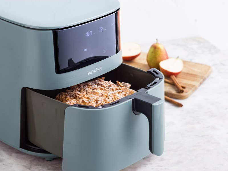 GreenPan Bistro Airfryer 1 basket 7.2L- Smokey Blue - GreenPan