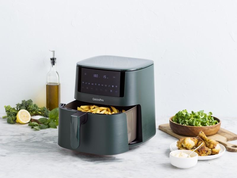 GreenPan Bistro Airfryer 1 basket 7.2L- Pine Green - GreenPan