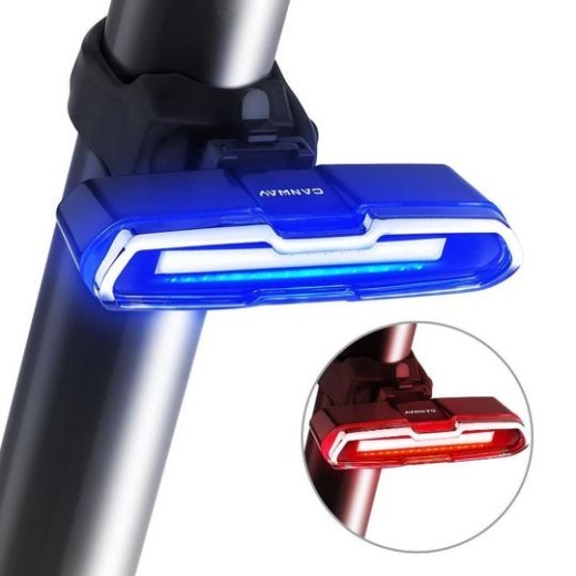 Blue and red flashing led lights
