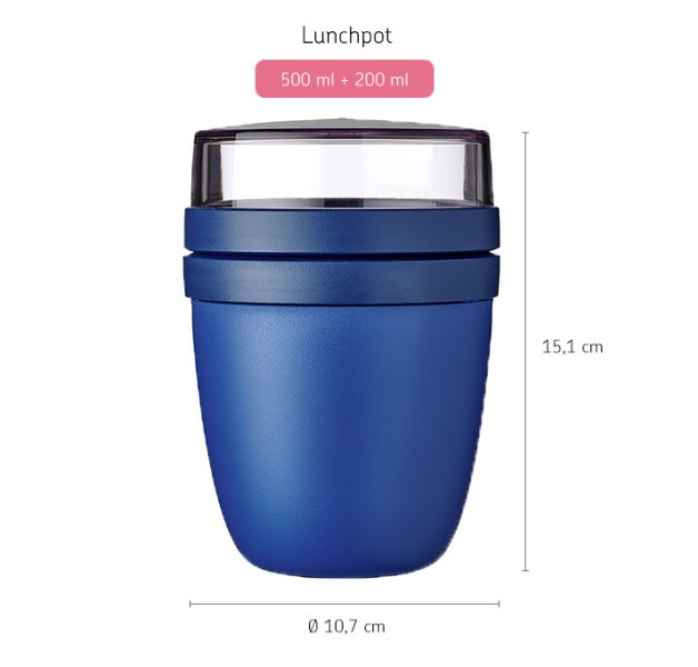 Lunch Pot Ellipse Vivid Blue - Mepal