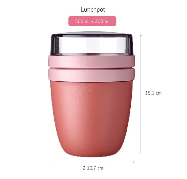 Lunch Pot Ellipse Vivid Mauve - Mepal