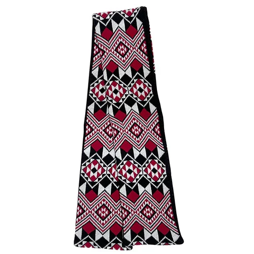 Dark Red Mãori Scarf