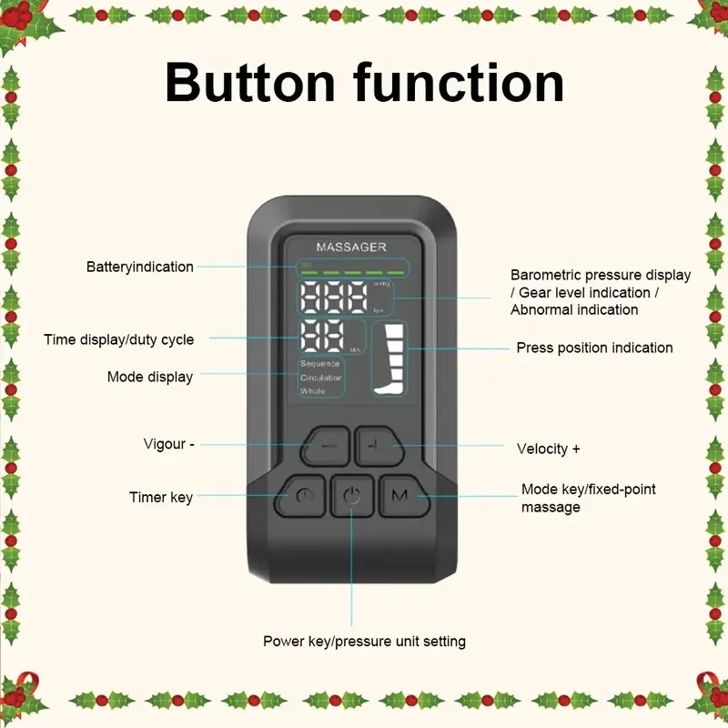 One rechargeable leg massager with multiple modes and intensities