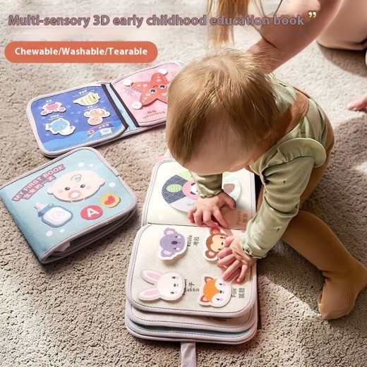 Early Childhood Cloth Book Education Tear-proof Biteable
