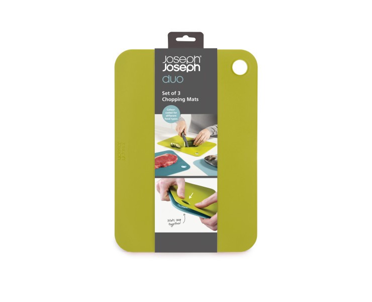 Set of 3 Chopping Mats - Joseph Joseph Duo