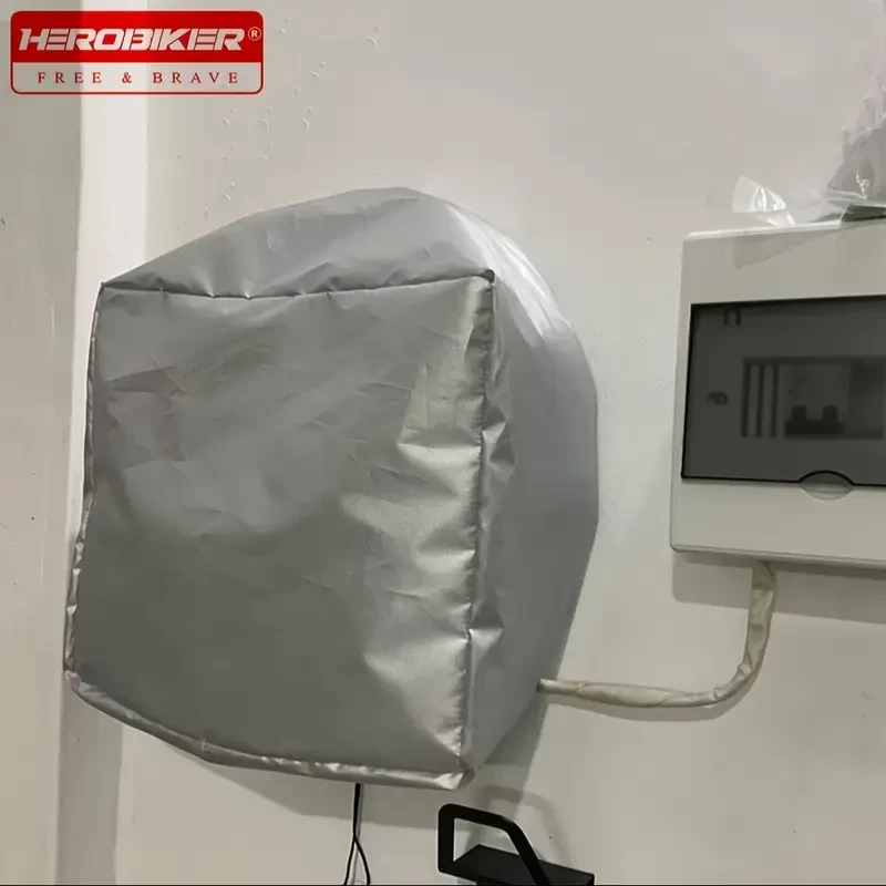 1pc Waterproof Wall-Mounted Electric Vehicle Charging Station Cover, Polyester Fiber Dustproof Protector for Outdoor Charger Box