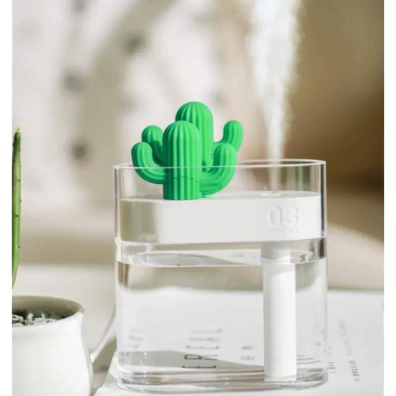 Transparent Landscape Cactus Portable Humidifier