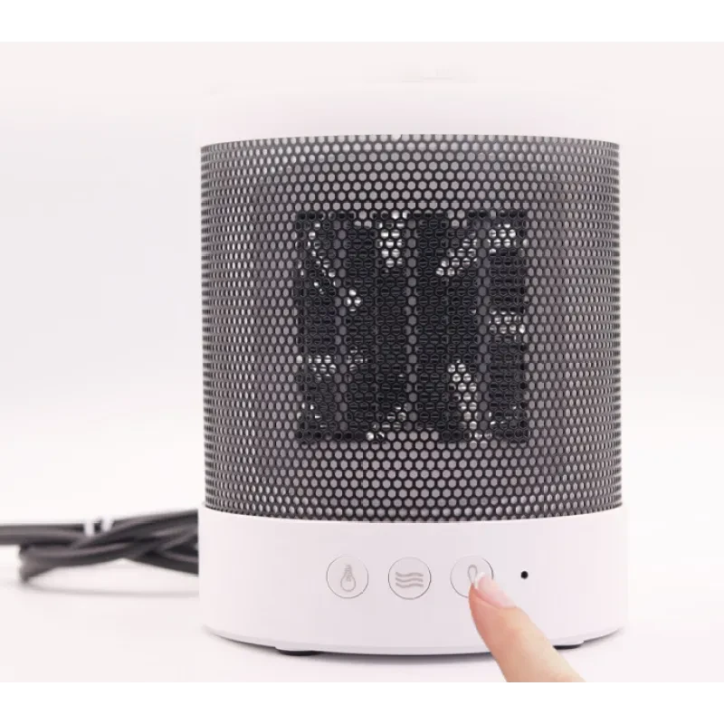 3 In 1 Space Heater Winter Fast Heating Electric Warmer Heating Fans Colorful Night Lights Small Heaters 400ML Air Humidifier