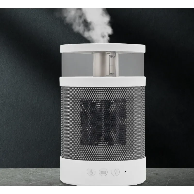 3 In 1 Space Heater Winter Fast Heating Electric Warmer Heating Fans Colorful Night Lights Small Heaters 400ML Air Humidifier