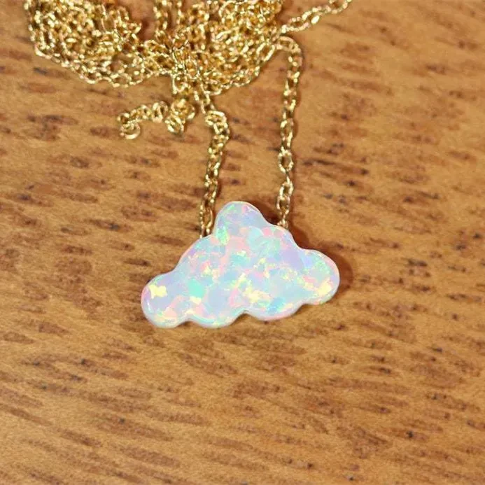 Women's Fashion Colorful Clouds Necklace Pendant