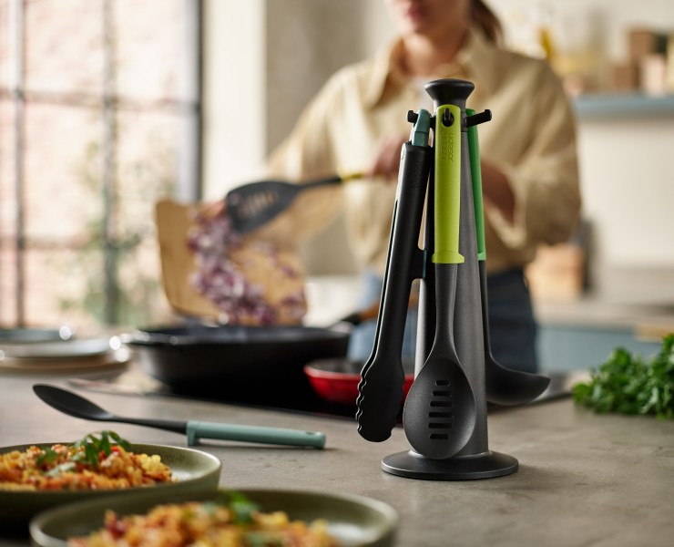 5-piece Utensil Set with storage stand - Joseph Joseph Duo