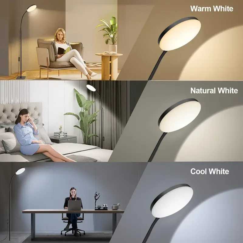 1pc Modern Adjustable Color Temperature LED Floor Lamp